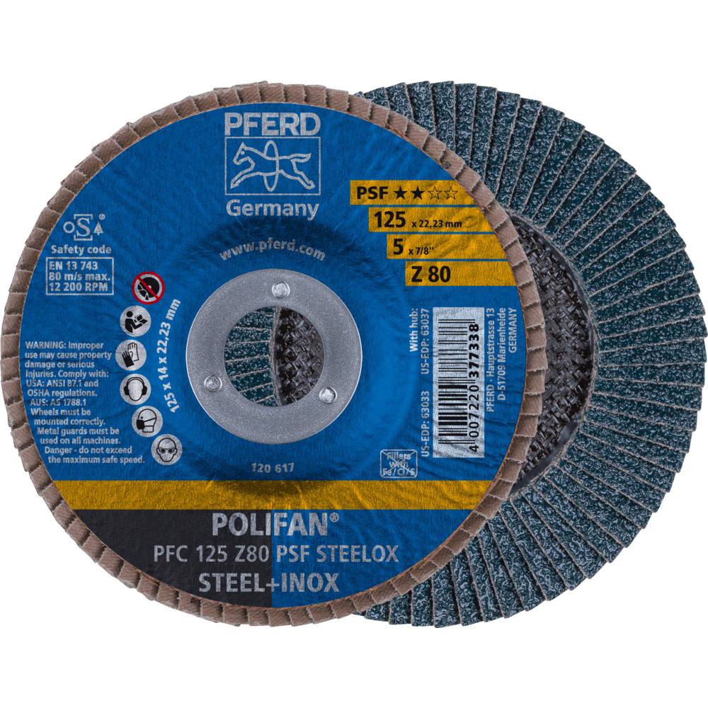 Meule-éventail Pferd PFC125 Z PSF; 125 mm; Z80