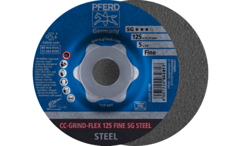 Disque a meuler Pferd CC-Grinf-Flex Fine; 125 mm