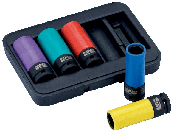 Jeu de douilles Bahco BWSS12P5; 1/2''; 5 unités