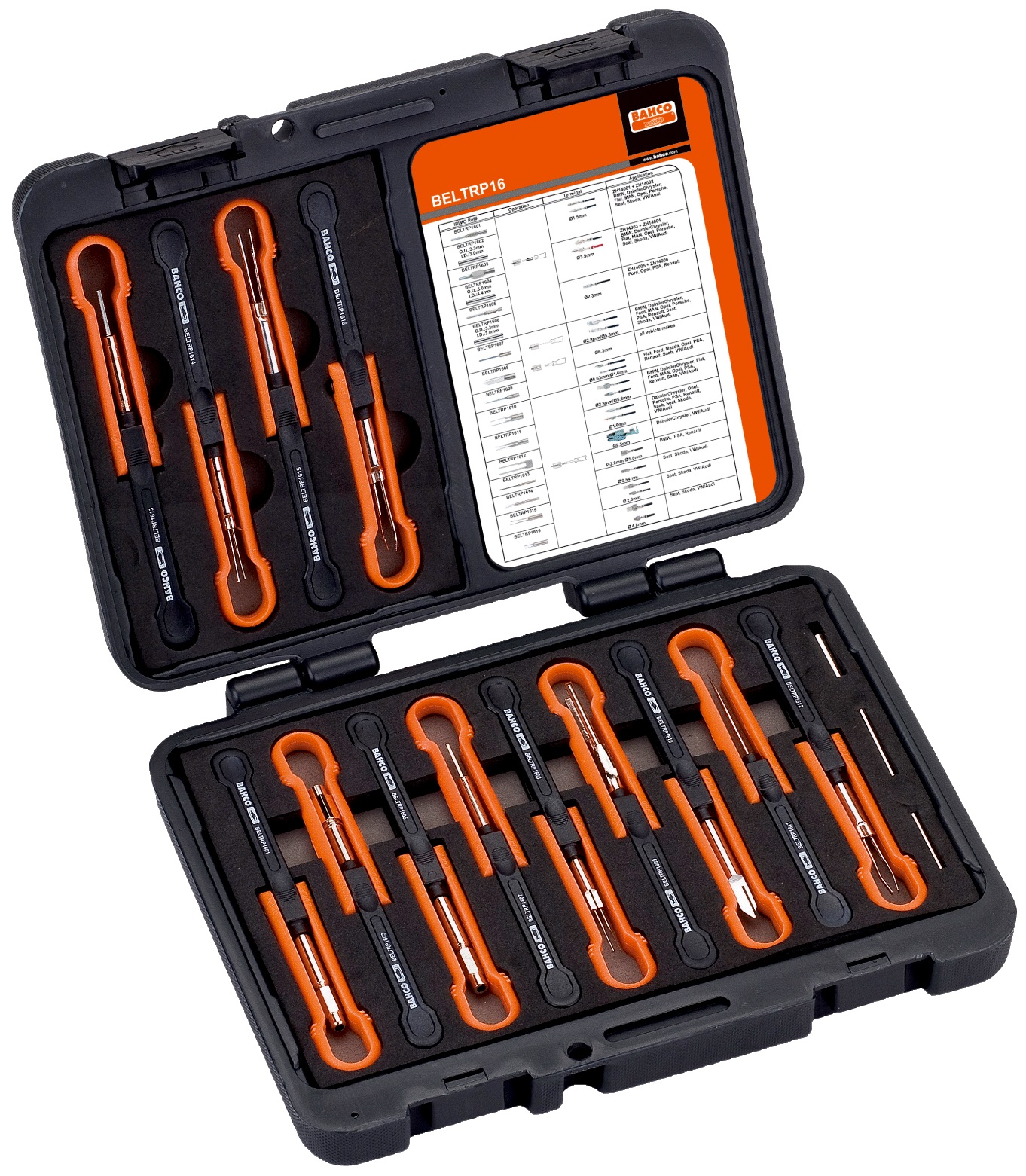 Set de nettoyage Bahco BELTRP16; 16 unités