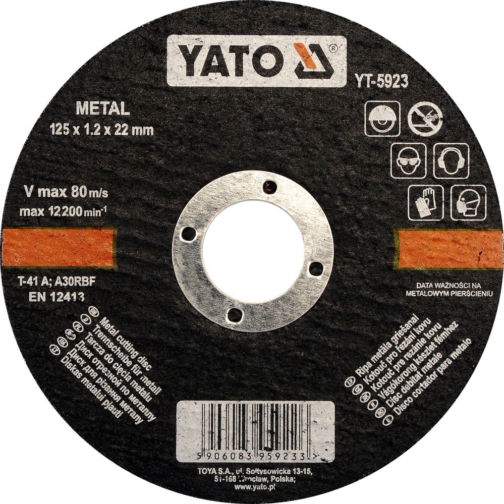 Disque abrasif Yato YT-5923; 125x1,2x22 mm