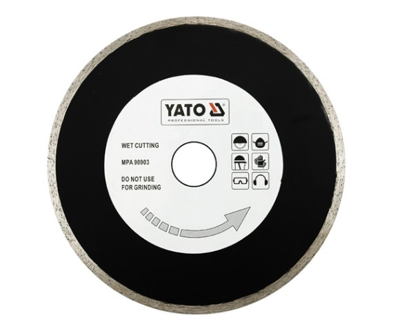Disque à tronçonner diamant pour coupe humide Yato YT-6017; 200x25,4 mm