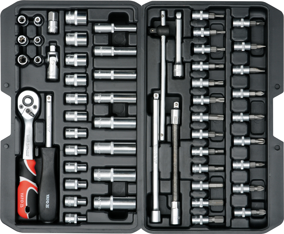 Ensemble d'outils Yato YT-14501; 1/4''; 56 unités