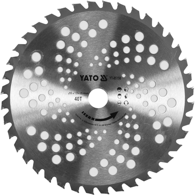 Tête de coupe-herbe Yato YT-85150; 255x25,4 mm; Z40