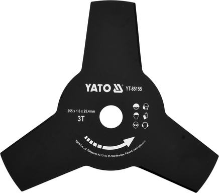 Lame de coupe à 3 lames Yato YT-85155; 255x25,4 mm; Z3