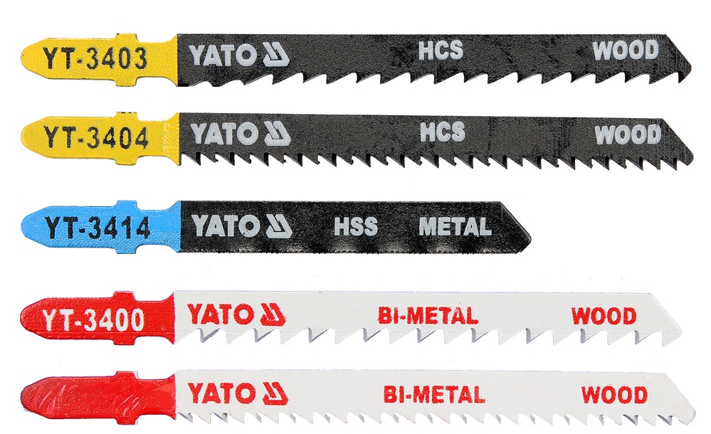 Lames pour scie sauteuse Yato YT-3445; 5 unités