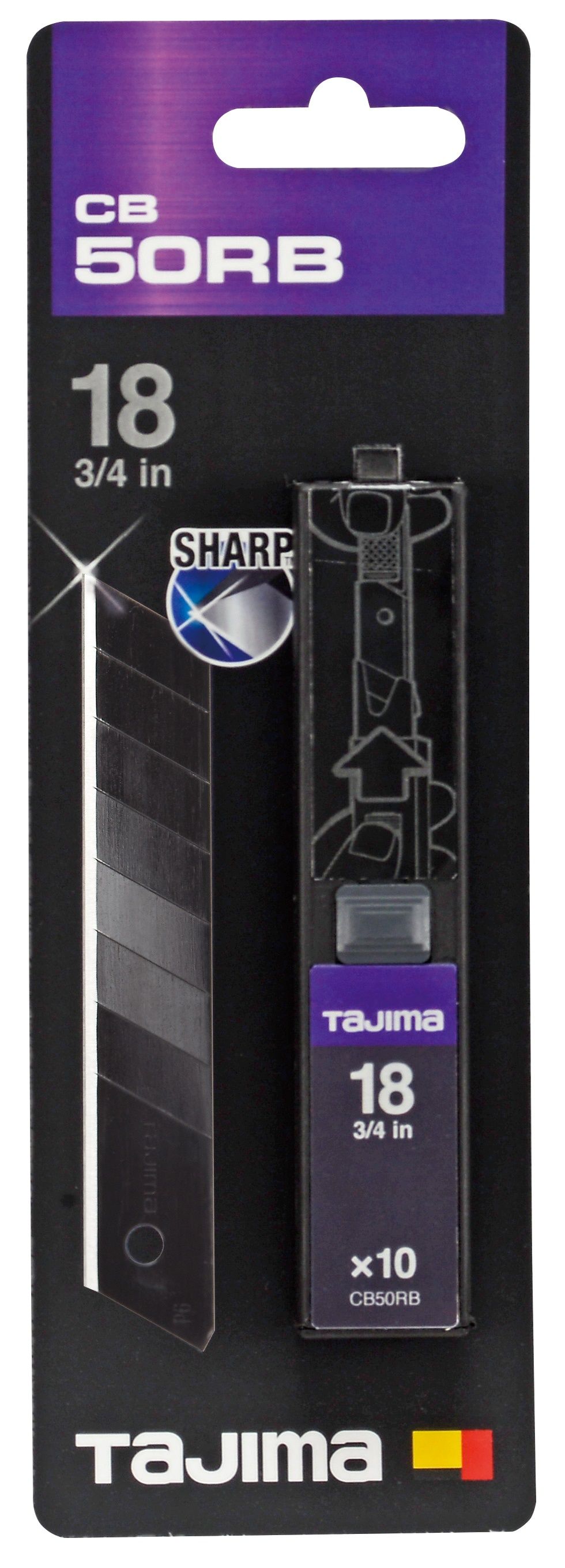 Lame Tajima CB50RB; 18 mm; 10 unités
