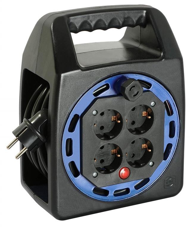 Rallonge avec bobine AS-Schwabe H05VV-F 3G1,5; 15 m