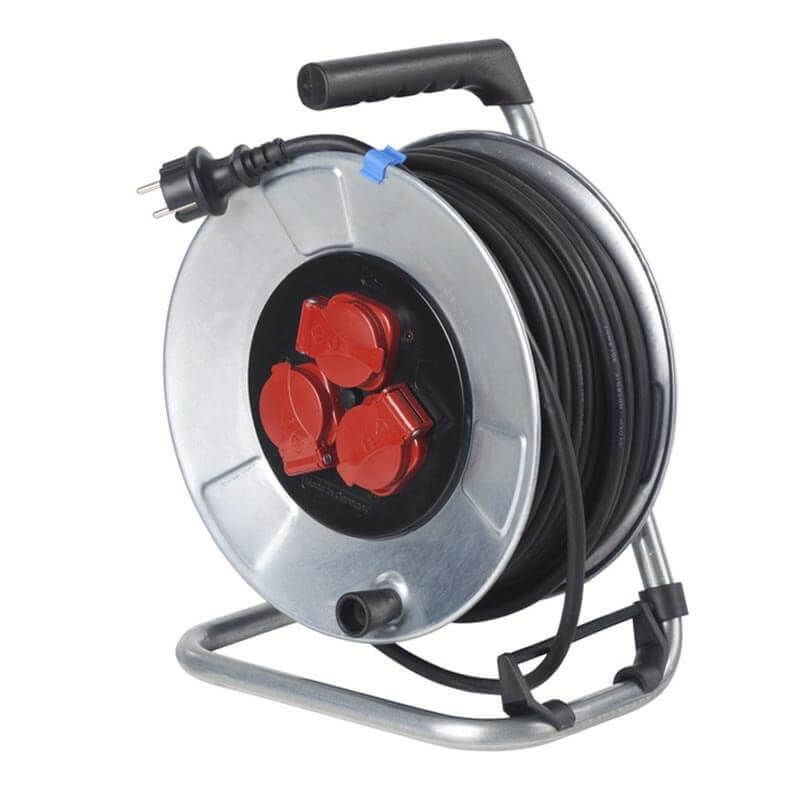 Rallonge avec bobine AS-Schwabe H05RR-F 3G1,5; 25 m