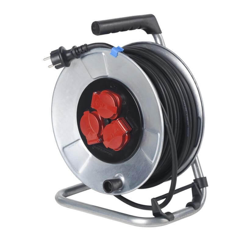 Rallonge avec bobine AS-Schwabe 10316 H05RR-F 3G1,5; 50 m