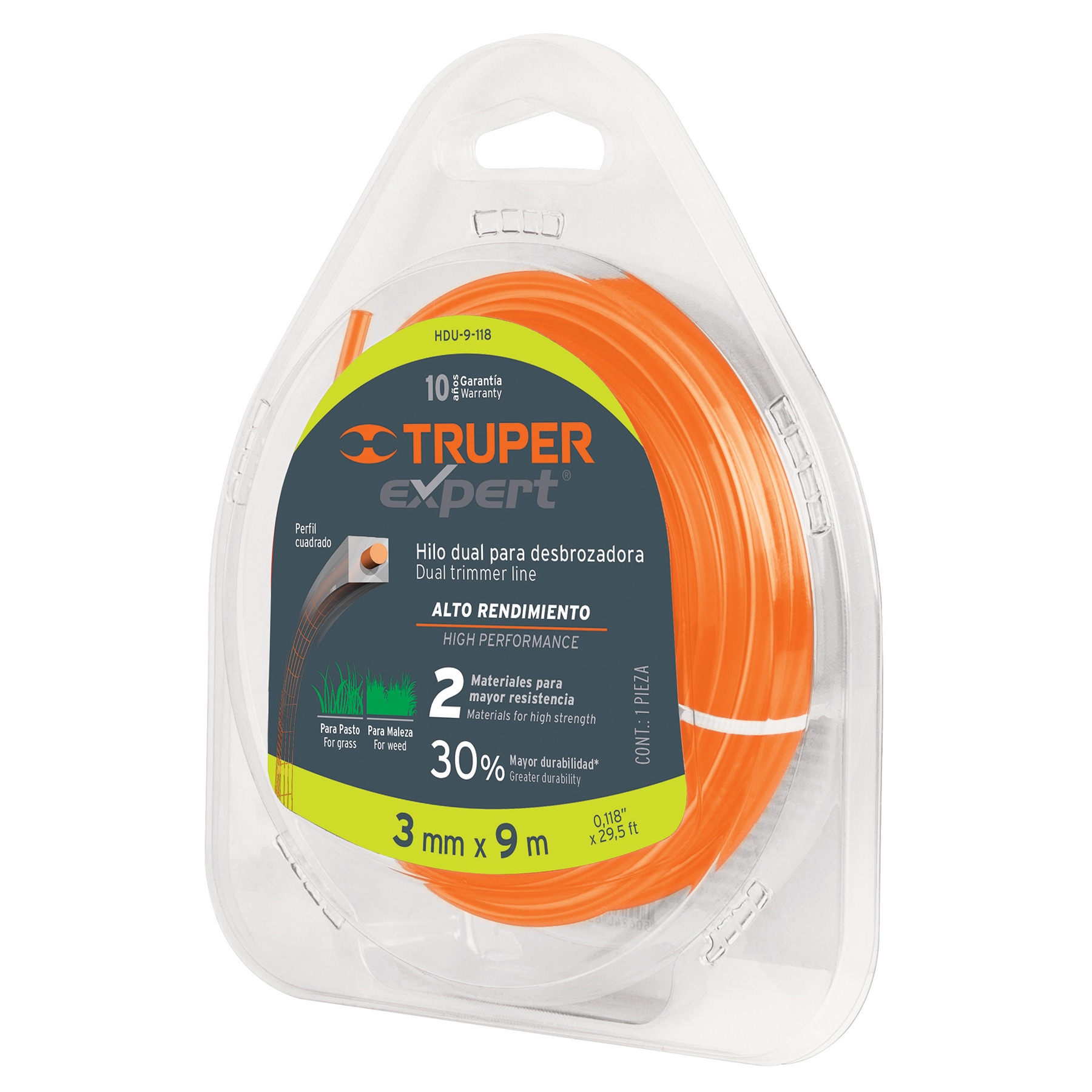 Ligne de coupe (carré) Truper HDU-9-118; 3 mm/9 m