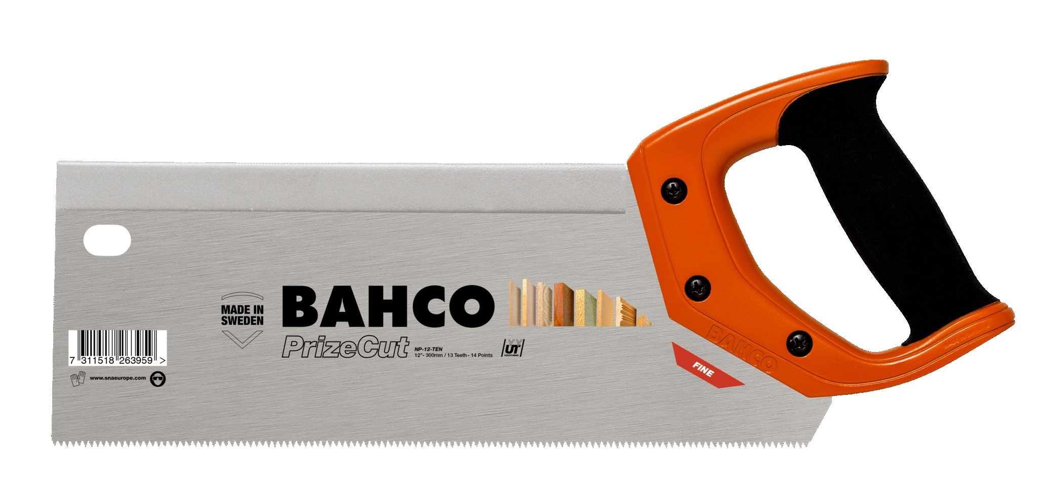 Scie manuelle Bahco PrizeCutNP-12-TEN; 300 mm; pour le bois