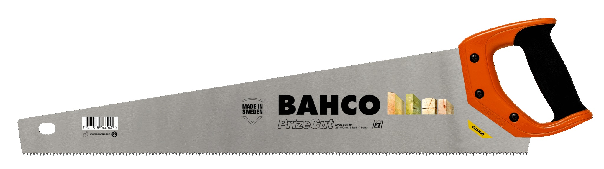 Scie manuelle Bahco NP-22-F7/8-HP; 550 mm; pour le bois