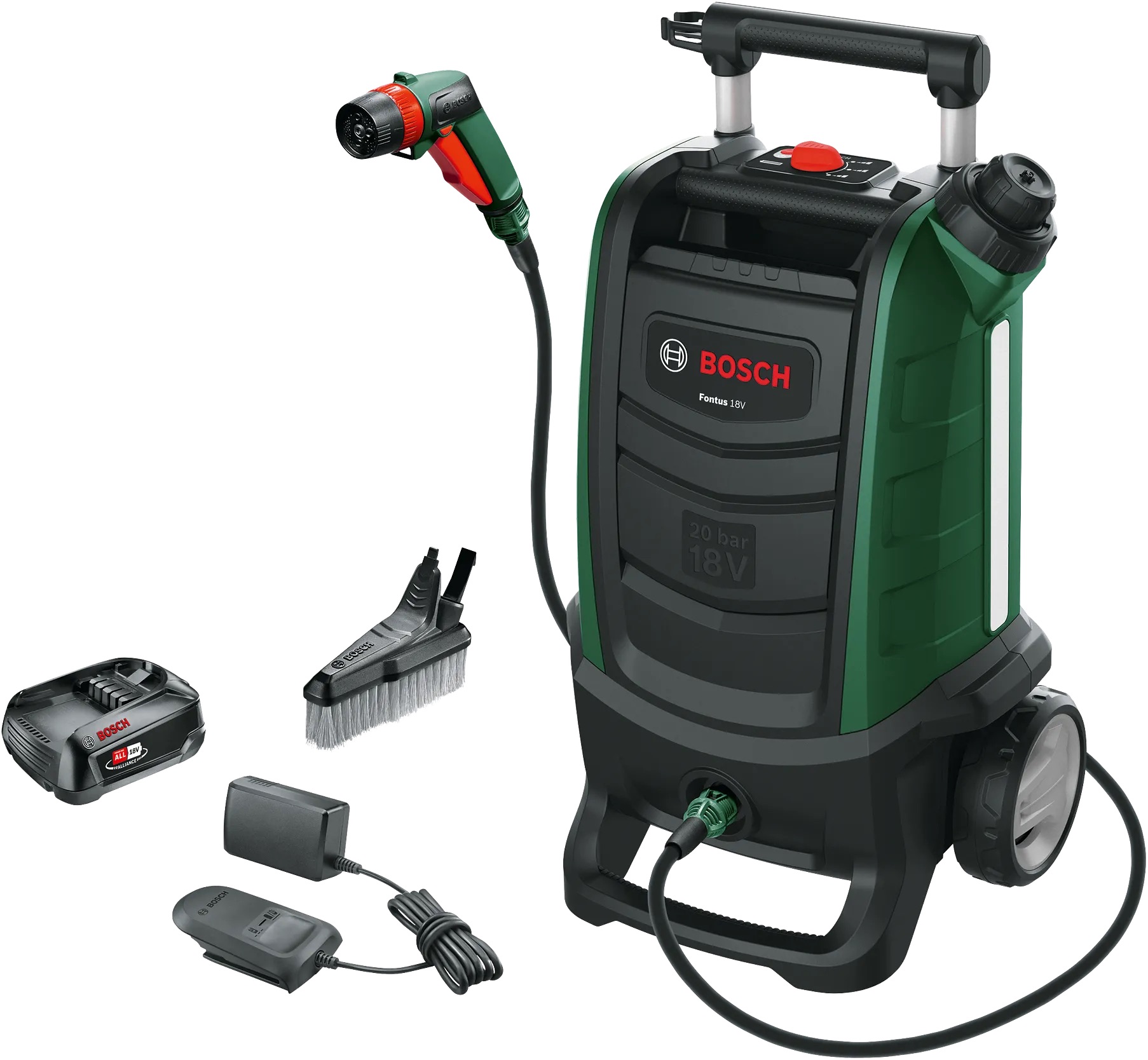 Équipement de nettoyage Bosch Fontus GEN II; 18 V; 1x2,5 Ah accu.
