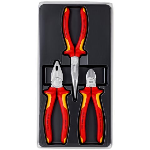Set de pinces pour électricien Knipex 002012; 3 unités