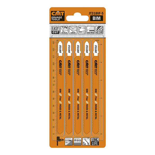 Lames pour scie sauteuse CMT JT318VF-5; 5 unités
