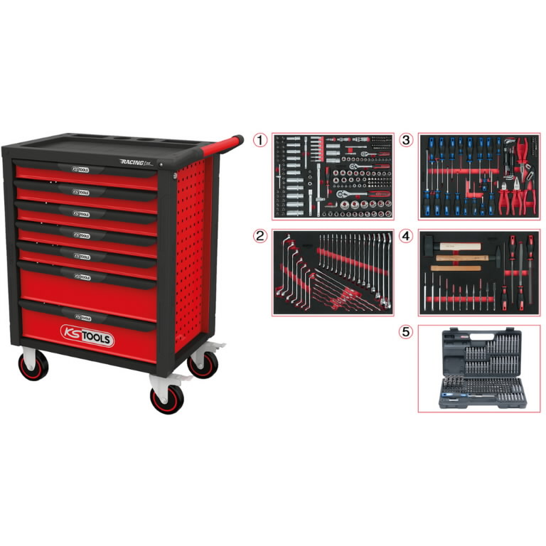 Chariot avec des outils KS Tools RacingLine; 515 unités