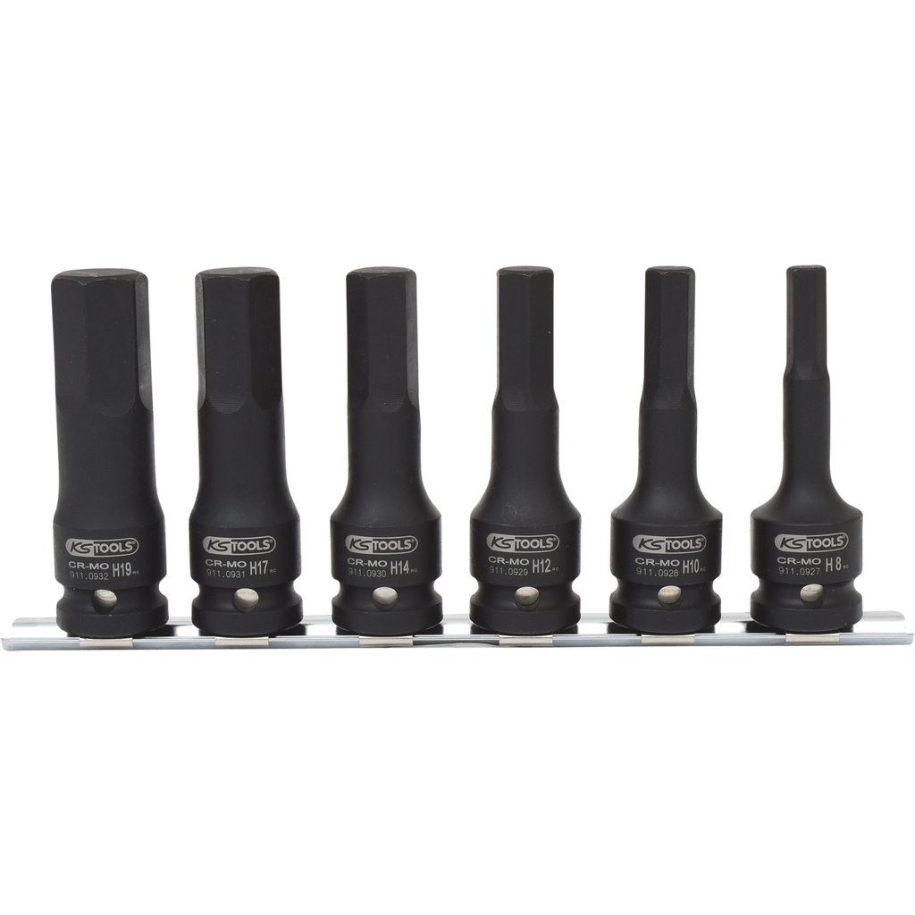 Socket et jeu de bits KS Tools 515.1104; 1/2''; 6 unités