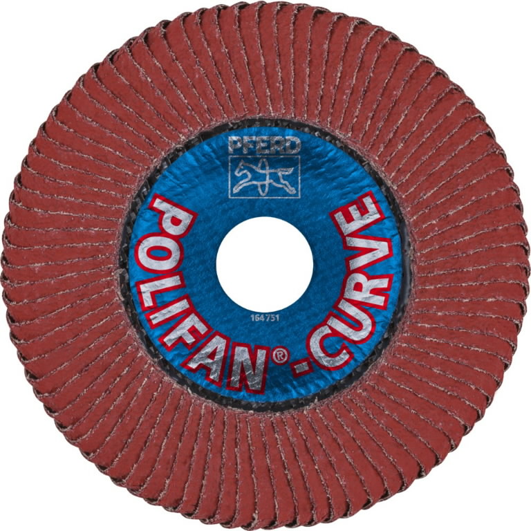Meule-éventail Pferd SGP Curve Alu L; 125 mm; A40