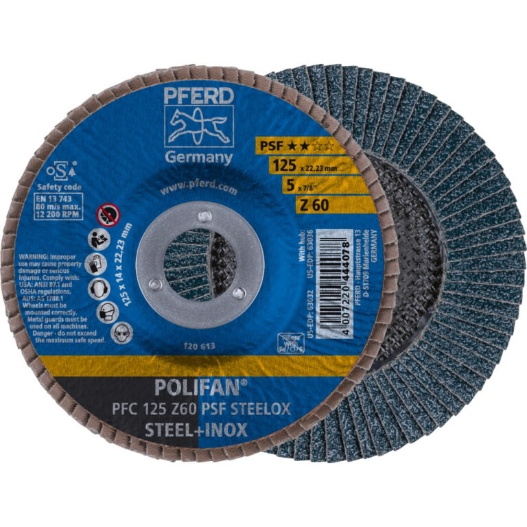 Meule-éventail Pferd PSF PFC Steelox; 125 mm; Z60