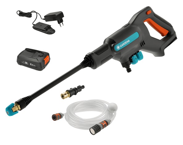 Équipement de nettoyage Gardena AquaClean 24/18V P4A; 18 V; 1x2,5 Ah accu.