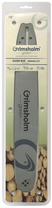 Rail de guidage pour tronçonneuse Grimsholm 945; 15''; 38 cm; .325; 64; 1,3 mm