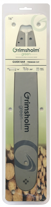 Rail de guidage pour tronçonneuse Grimsholm 980; 16''; 40 cm; .325; 66; 1,6 mm