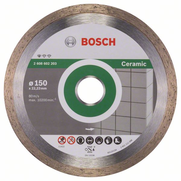 Disque à tronçonner diamanté Bosch PROFESSIONAL FOR CERAMIC; 150 mm