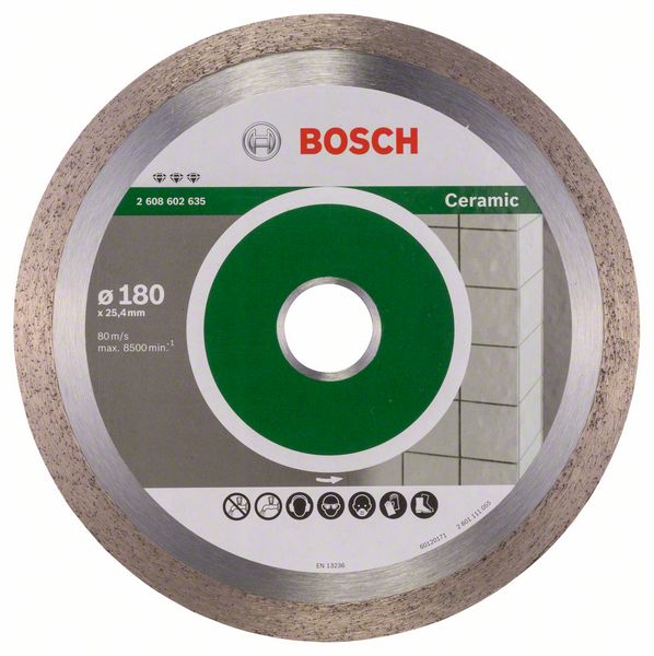 Disque à tronçonner diamanté Bosch BEST FOR CERAMIC; 180 mm
