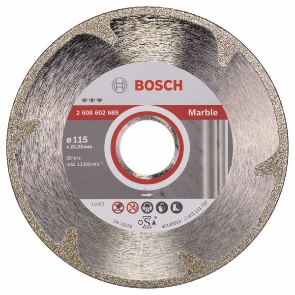 Disque à tronçonner diamanté Bosch BEST FOR MARBLE; 115 mm