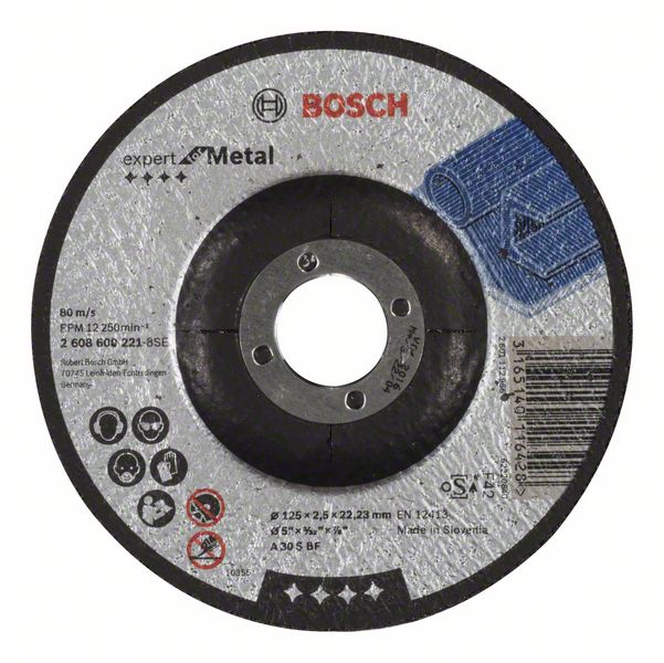 Disque abrasif Bosch A30 S BF; 125x2,5 mm accroché