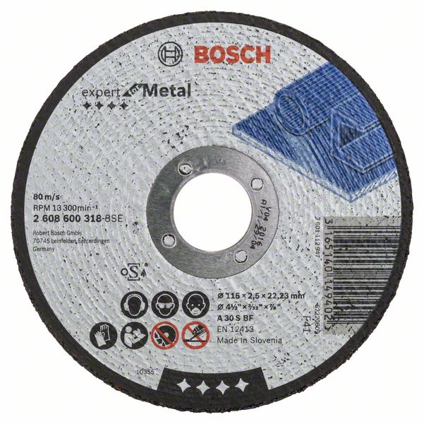 Disque abrasif Bosch A30 S BF; 115x2,5 mm