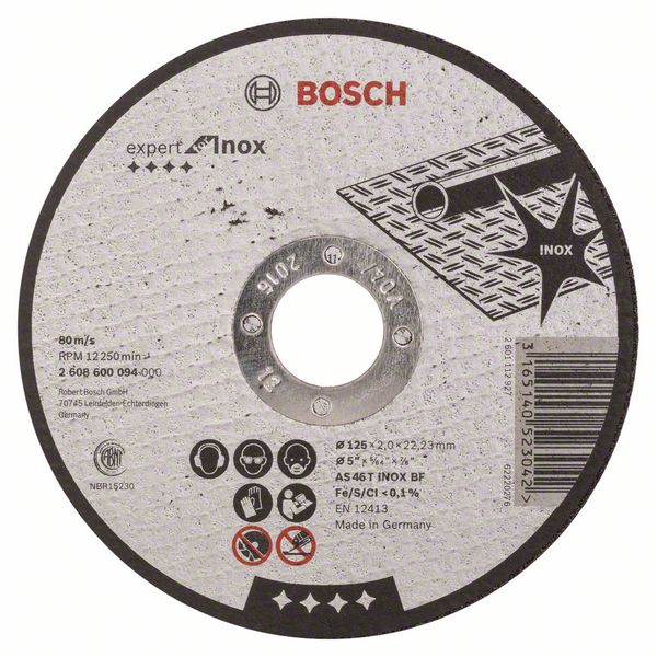 Disque abrasif Bosch AS 46 T INOX BF; 125x2 mm