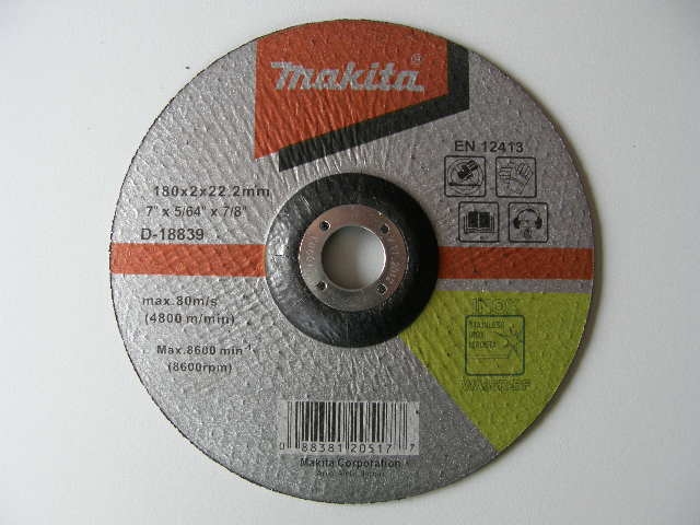 Disque abrasif Makita INOX WA 36 R; 180x2 mm