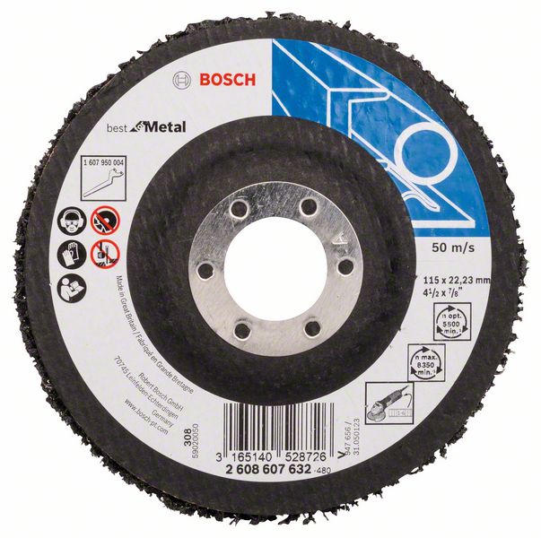 Disque à polir en feutre Bosch Best for Metal; 115 mm; 1 unités