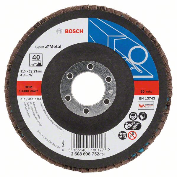Meule-éventail Bosch Best for Metal; 115 mm