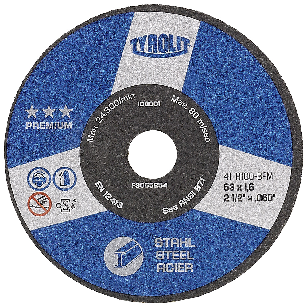 Disque abrasif Tyrolit; Ø63x2 mm; 1 unités