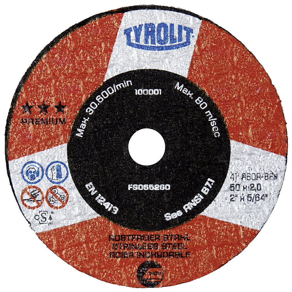 Disque abrasif Tyrolit; Ø63x2x6&nbsp;mm; 1 unités