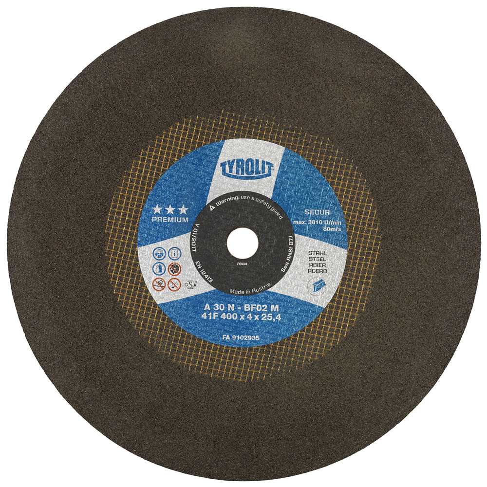 Disque abrasif Tyrolit; Ø400x4 mm; 1 unités