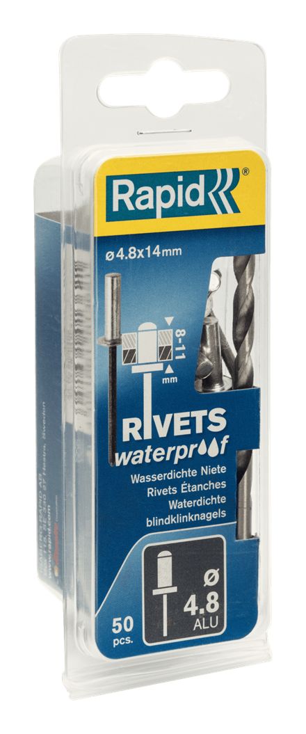 Rivets Rapid; 4,8 mm; 14 mm; 50 unités