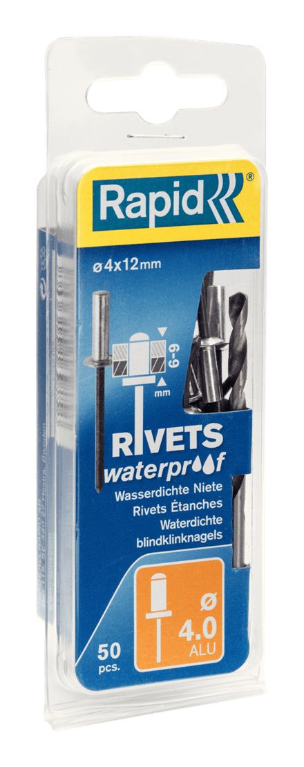 Rivets Rapid&nbsp;Inox; Ø4 mm; 12 mm; 50 unités