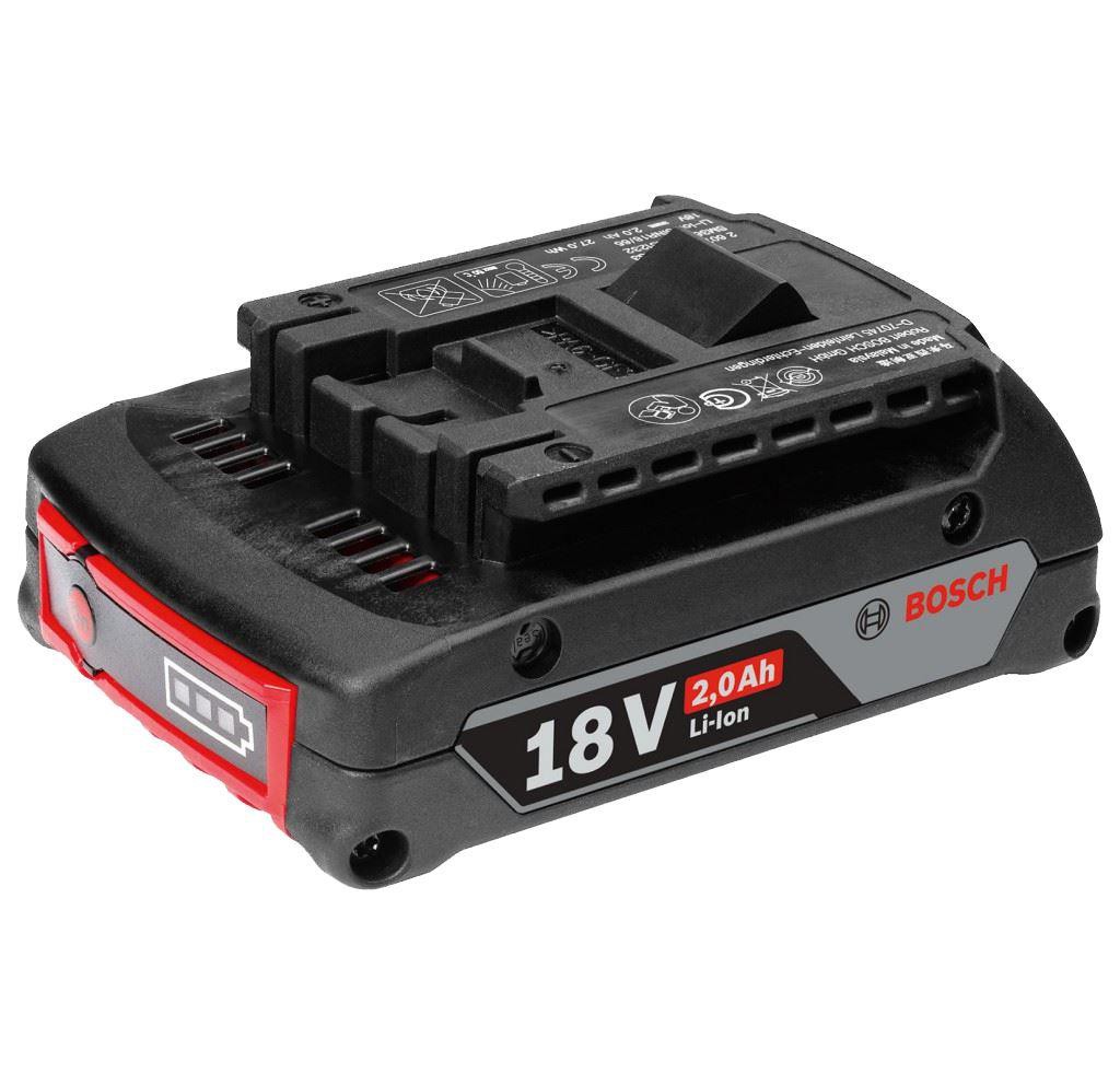 Batterie Bosch GBA; 18 V; 2,0 Ah; Li-ion
