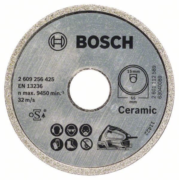 Disque à tronçonner diamanté Bosch PKS 16 Multi Ceramics; 65 mm