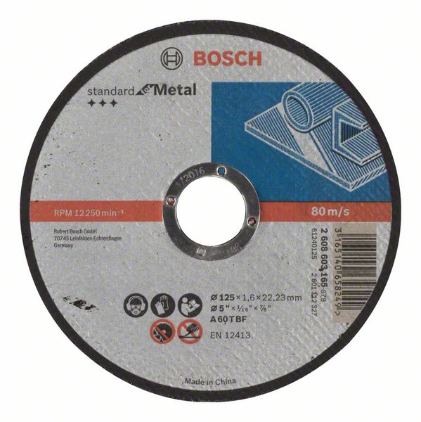 Disque abrasif Bosch Standard; 125x1,6 mm