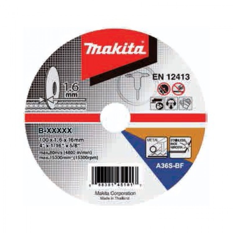Disque abrasif Makita B-46931; 125x1,6 mm