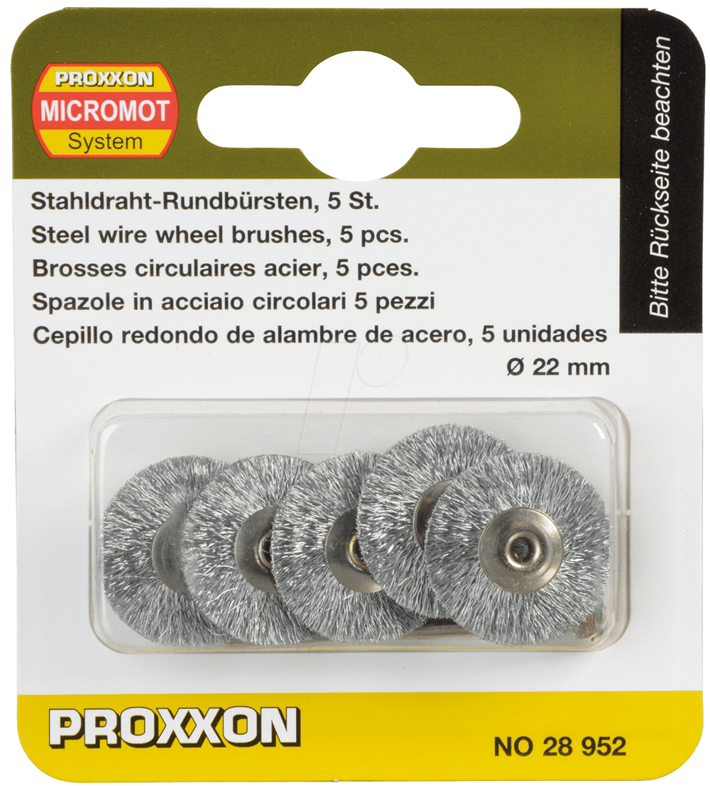 Brosse conique Proxxon 28952; 22 mm; 5 unités