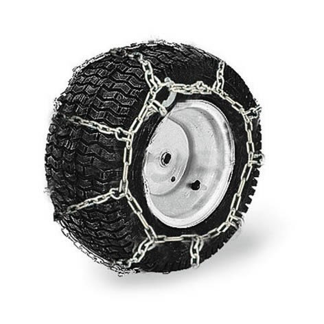 Chaînes à neige pour roues de tracteur à gazon MTD; 18x9,5''; 2 unités
