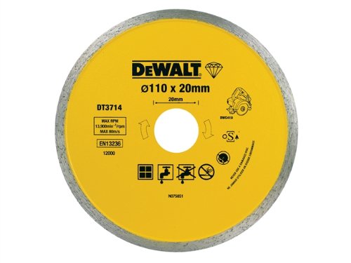 Disque à tronçonner diamanté DeWalt DT3714-QZ; 110 mm