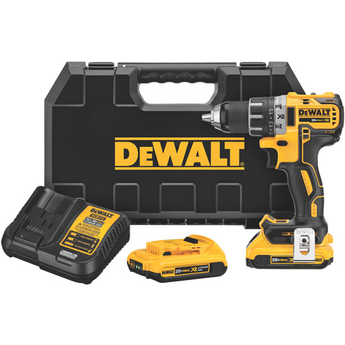 Perceuse DeWalt DCD791D2; 18 V; 2x2,0 Ah accu.
