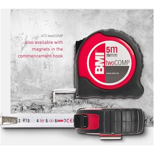 Mètre ruban BMI twoCOMP B472041021; 10 m